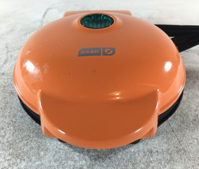Dash Pumpkin Mini Waffle Maker 4'' Non-Stick 350 Watts