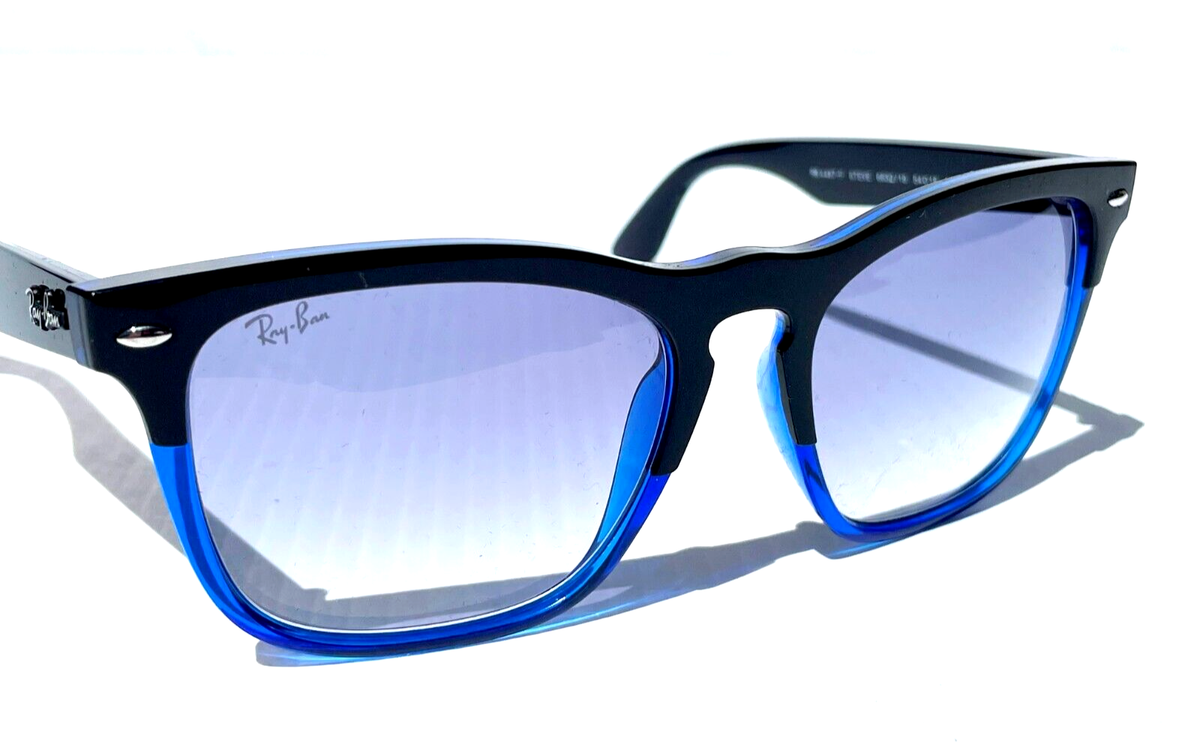 Ray Ban STEVE Transparent Black Blue GRADIENT Light Blue Sunglass