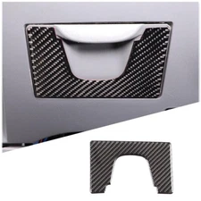 Black Carbon Fiber Driver Storage Box Panel Sticker Trim For Toyot@ Tacoma 11-15