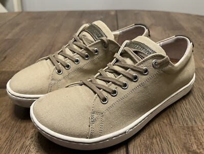 Birkenstock Arran Sneakers EU 38 W 7 M 6 Khaki Canvas Lace Up Comfort Shoes
