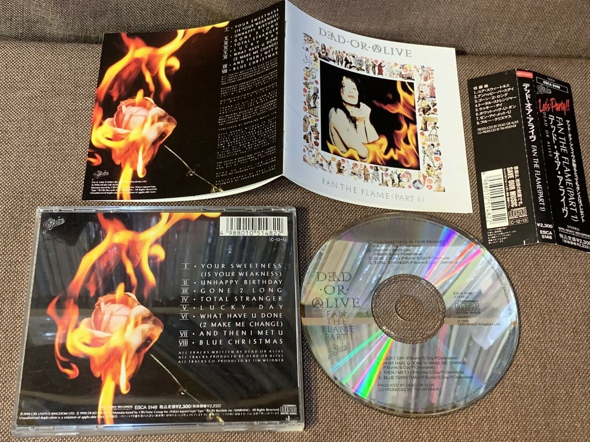DEAD OR ALIVE Fan The Flame (Part 1) JAPAN CD ESCA5148 w/ OBI + PS