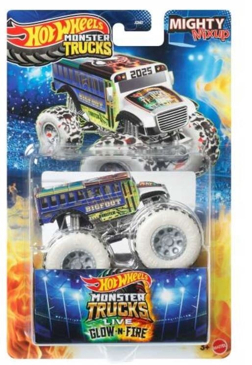 HOT WHEELS MONSTER TRUCK LIVE GLOV & FIRE vehicle MIGHTY MIXUP