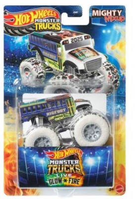 HOT WHEELS MONSTER TRUCK LIVE GLOV & FIRE vehicle MIGHTY MIXUP