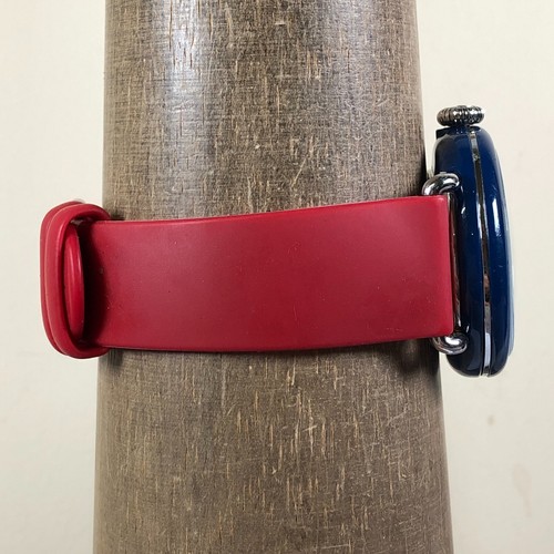 Shinola Detrola Men S0100700425 Swiss Date Red Silicone Quartz 43mm Watch 7 1/2" - Picture 6 of 13