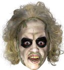 Beetlejuice 3/4 Mask w/Hair Ghost Zombie Fancy Dress Halloween Costume Accessory