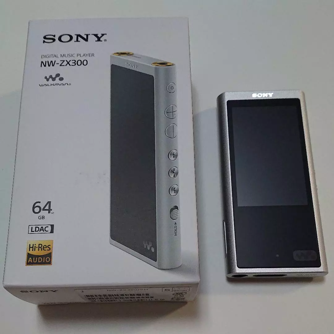 SONY NW-ZX300 WALKMAN 64gb Silver Portable Audio Player Used Good Japan  import