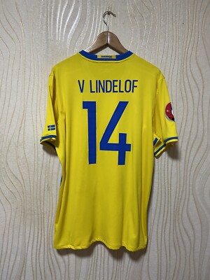 SWEDEN 2016 2017 HOME SHIRT JERSEY ADIDAS AI4748 sz XL #14 V