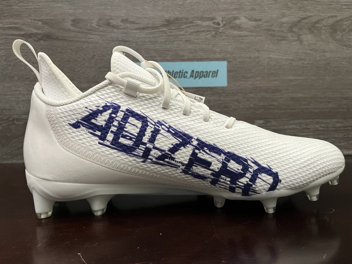 Adidas Adizero Scorch Football Cleats White Blue Men\'s Size 13.5 US 13 UK adidas Men main image 3