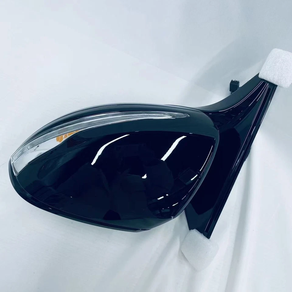 Espejo retrovisor lateral del conductor del coche para Mercedes Benz clase S W222 S450 S500 S560 izquierdo negro Foto 3 de 4