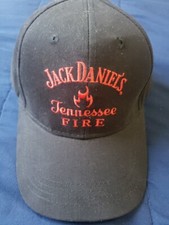JACK DANIEL'S* TENNESSEE FIRE* BLACK* STRAPBACK HAT/CAP* UNISEX