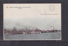 CANADA, TORONTO, WATERFRONT, 1905 ppc., 2c. TORONTO to GB.