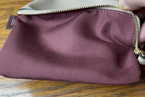 NWT COACH CORNER ZIP WRISTLET IN CROSSGRAIN LEATHER 58032 WALLET BAG PURSE BAG - Picture 11 of 14