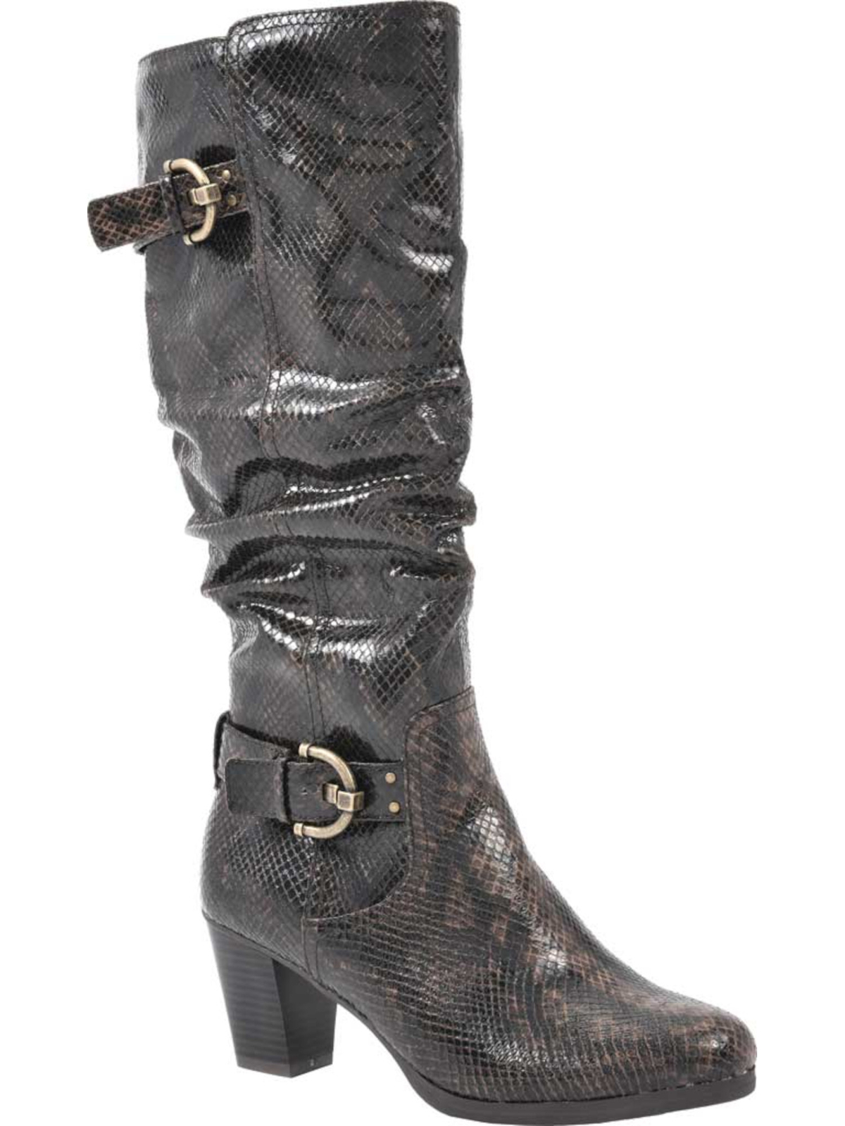 Женские коричневые ботинки RIALTO на молнии с миндалевидным носком и рюшами Farewell 95 5990₽