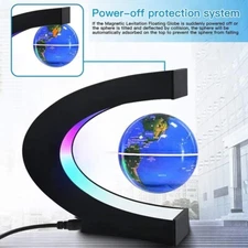 World Map Magnetic Floating Levitation Globe LED Electronic Antigravity Lamp