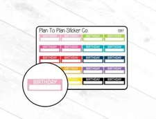 1397~~Birthday Boxes Planner Stickers.