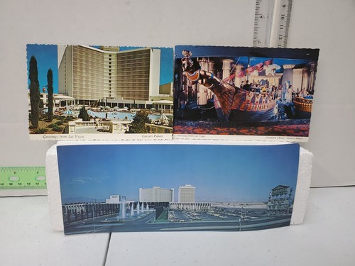 Las Vegas Caesars Palace Hotel Lot 3 Postkarten Kleopatra Poolbrunnen Vintage - Bild 2 von 18