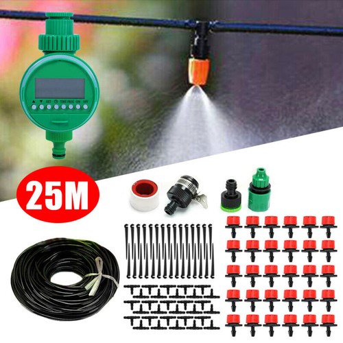25/45M Automatisch Timer Bewässerungssystem Bewässerung Tropfschlauch Garten DE - Bild 13 von 29