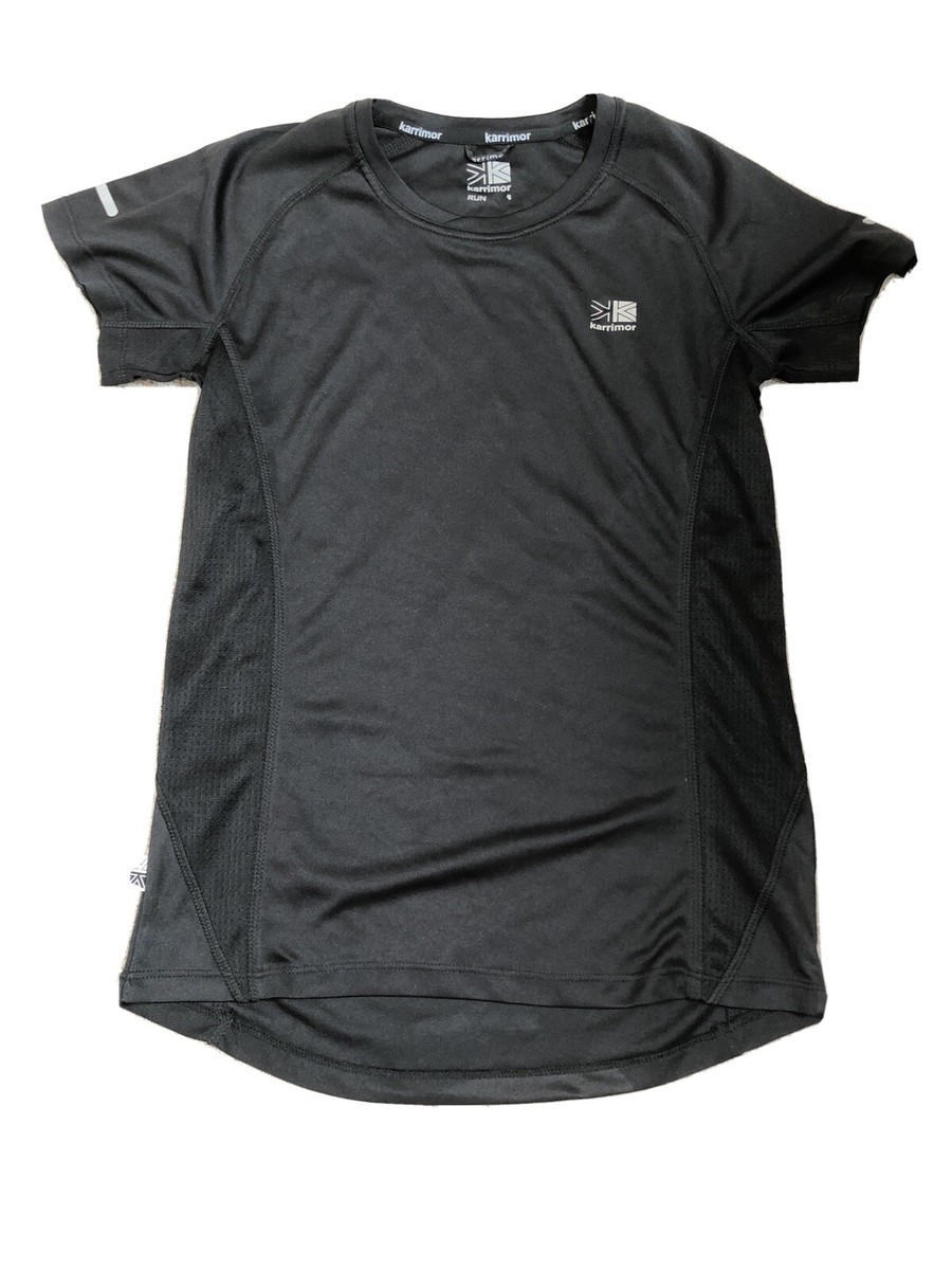 Ladies Black Short Sleeve Sports Top Karrimor UK
