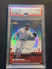 2005 Topps Finest Refractor - Bo Jackson #158 Chicago White Sox  /399 PSA 9 Mint