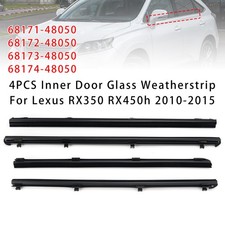 4pcs Inner Door Glass Weatherstrip For Lexus Rx350 Rx450h 2010-2015 4pcs Inner Door Glass Weatherstrip For Lexus Rx350 Rx450h 2010-2015