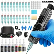 Complete Corded Tattoo Kit: Lightweight Machine, Ideal for Beginners Tattoo Gift