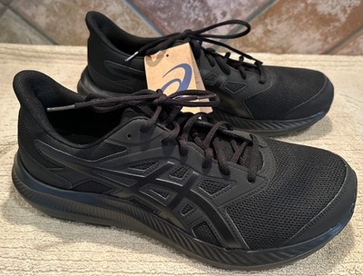 ASICS Jolt 4 Mens Size 12 Triple Black Running Shoes Comfort Sneakers 1011B603