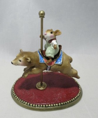 NEW Wee Forest Folk, Carousel Brown Bear, WC-01b, Museum Gala Piece BOY