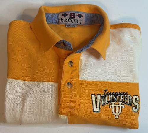 90’s Tennessee Volunteers Vols Checkered Short Sleeve Polo Shirt Men’s Large