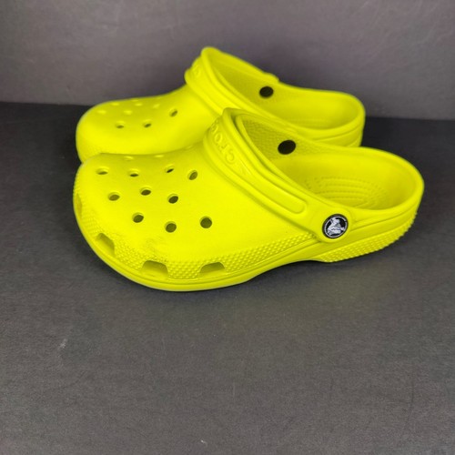 Crocs Classic Clogs Slipper gelb grün Komfort Sandalen groß Kinder J2 - Bild 1 von 8