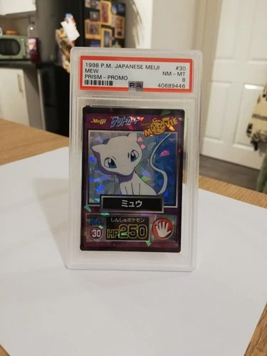 PSA 8 Mew 30 Promo Prism Meiji 1998 - Pokémon TCG Japanese Rare Low Pop