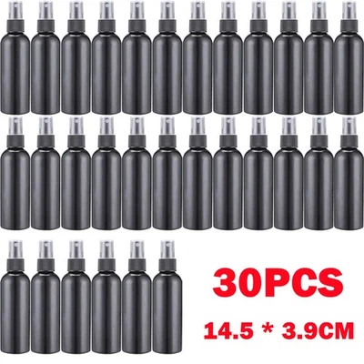 30Pcs 100ml Empty Spray Bottle Portable Travel PET Perfume Atomizer Makeup UK