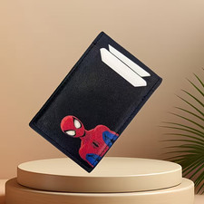 Spider-Man Gesicht Kartenetui ; Portemonnaie ; Geldbeutel Marvel Ausweis Schwarz