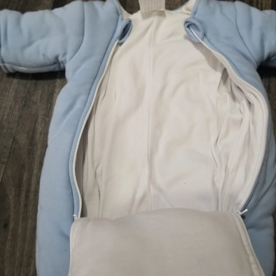 Traje de dormir Magic para bebé Merlin's grande 6-9 meses azul (manchado) 18-21 libras Foto 2 de 4