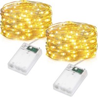 LED Lichterkette 5M 50LED Batterie Draht FüR Innen 2 StüCk