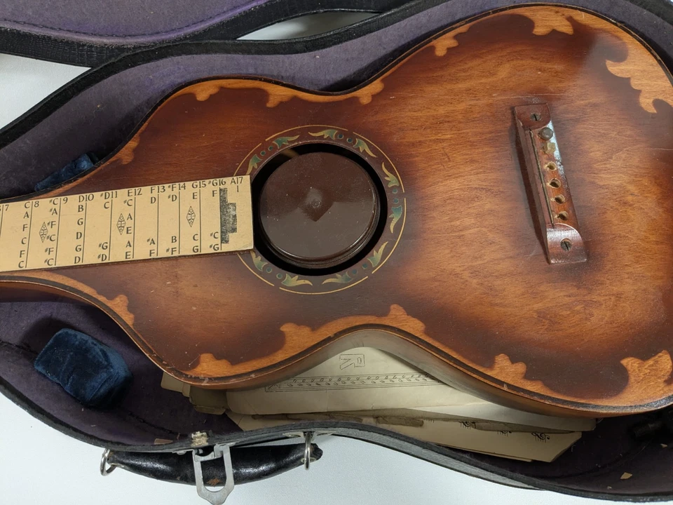 Guitarra Radio Tone Hawaiian Teachers Hollywood Lap Steel Años 20 + Estuche + Efímera Foto 4 de 4