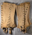 Lot of 2-WWII WW2 US NAVY M1938 LEGGINGS CANVAS GAITERS WRAPPINGS MILITARY Sz 2