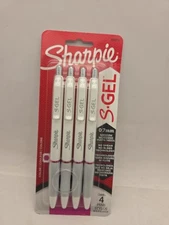 Sharpie 4 Pack S- Gel 0.7 mm Berry Pink Ink Gel Pens, NEW Sealed 2220076