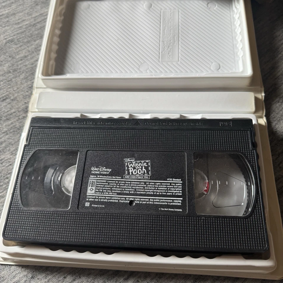 WINNIE THE POOH AND CHRISTMAS TOO (VHS 2853) CLAMSHELL 🔥 Children’s Movie Show - Image 3 of 3