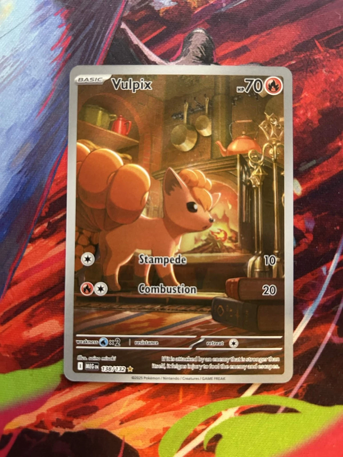 Vulpix Pokémon Card TCG: 138/132  ME:01 Mega Evolutions - Illustration Rare NM/M