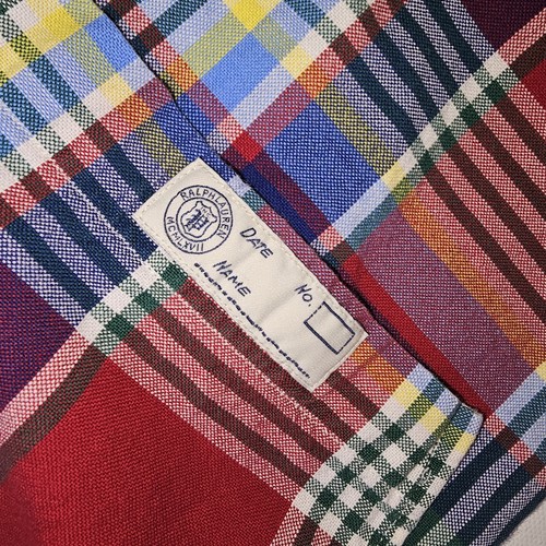Ralph Lauren Plaid Button Up Shirt Red Yellow Blue Size XXL TTG Flesh Pony - Picture 5 of 9