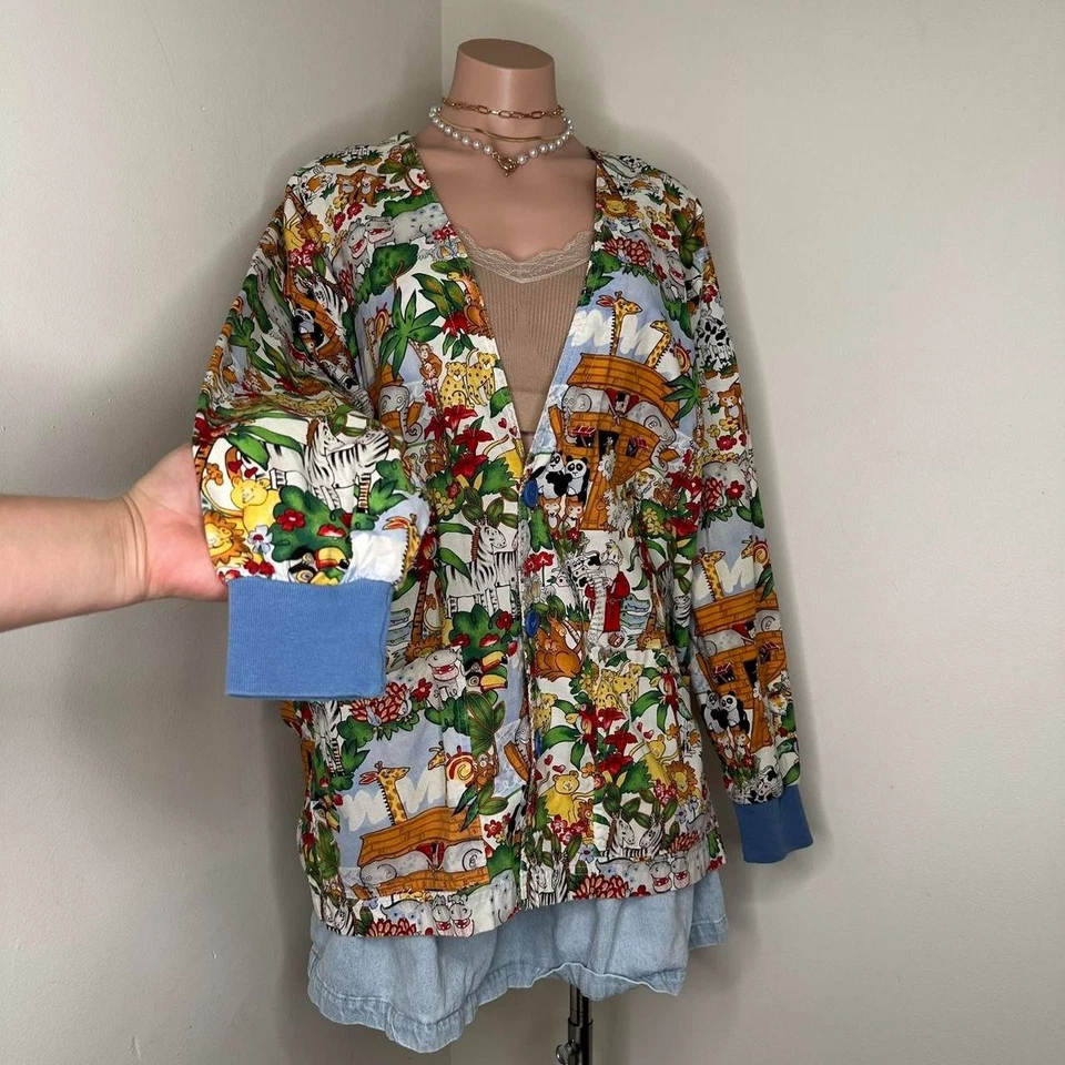 Vintage Noah's Arc Jacket Scrub Size M - Image 2 of 4