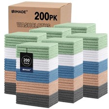 Washcloths Bulk 200 Pack Face Towels 12 x 12 , Highly Soft Wash Cloths and Hand