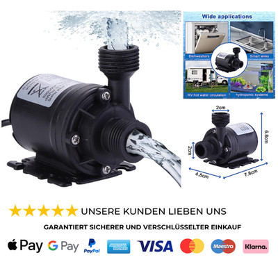 Wasserpumpe 12V Brushless Tauchpumpen 800L H Amphib