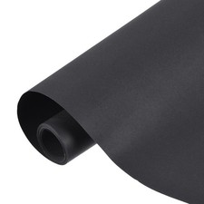 Kraft wrapping paper, 14.96\"x196\" (16.4'), for decoration, black 80GSM
