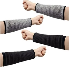 1/2 Pairs Forearm Sleeve Cut Resistant Sleeves for Men and Women Arm Protectors