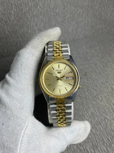 Vintage seiko 5 Snxj92 Automatic Mens Watch 7009-3111 Day-Date