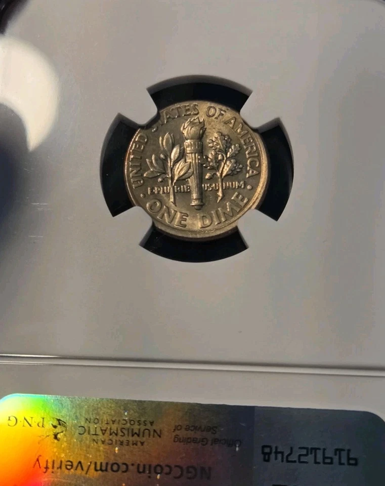 2005 P NGC Uncerculated Roosevelt Dime Mint Error Broadstruck Don't Tread On Me - Image 4 of 4