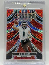 2024 Panini Rookies & Stars Football Jalen Hurts AIRBORNE RED PLAID PRIZM#A-JHS