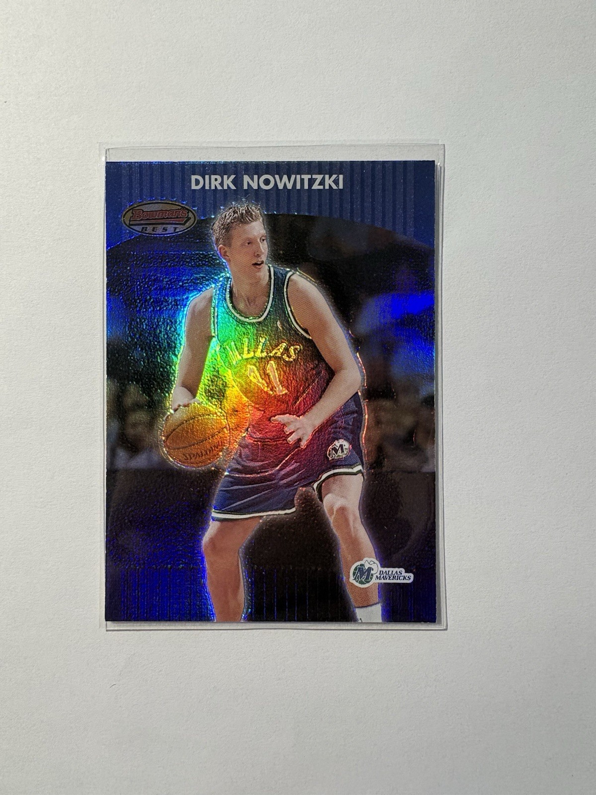 Topps 2000-01 Bowman's Best Dirk Nowitzki Mavericks Base Set #60