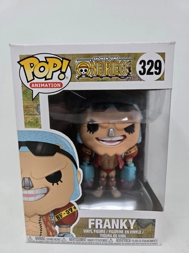 Funko Pop! Animation One Piece Franky #329 Vinyl Figure W/Protector Silver Nose